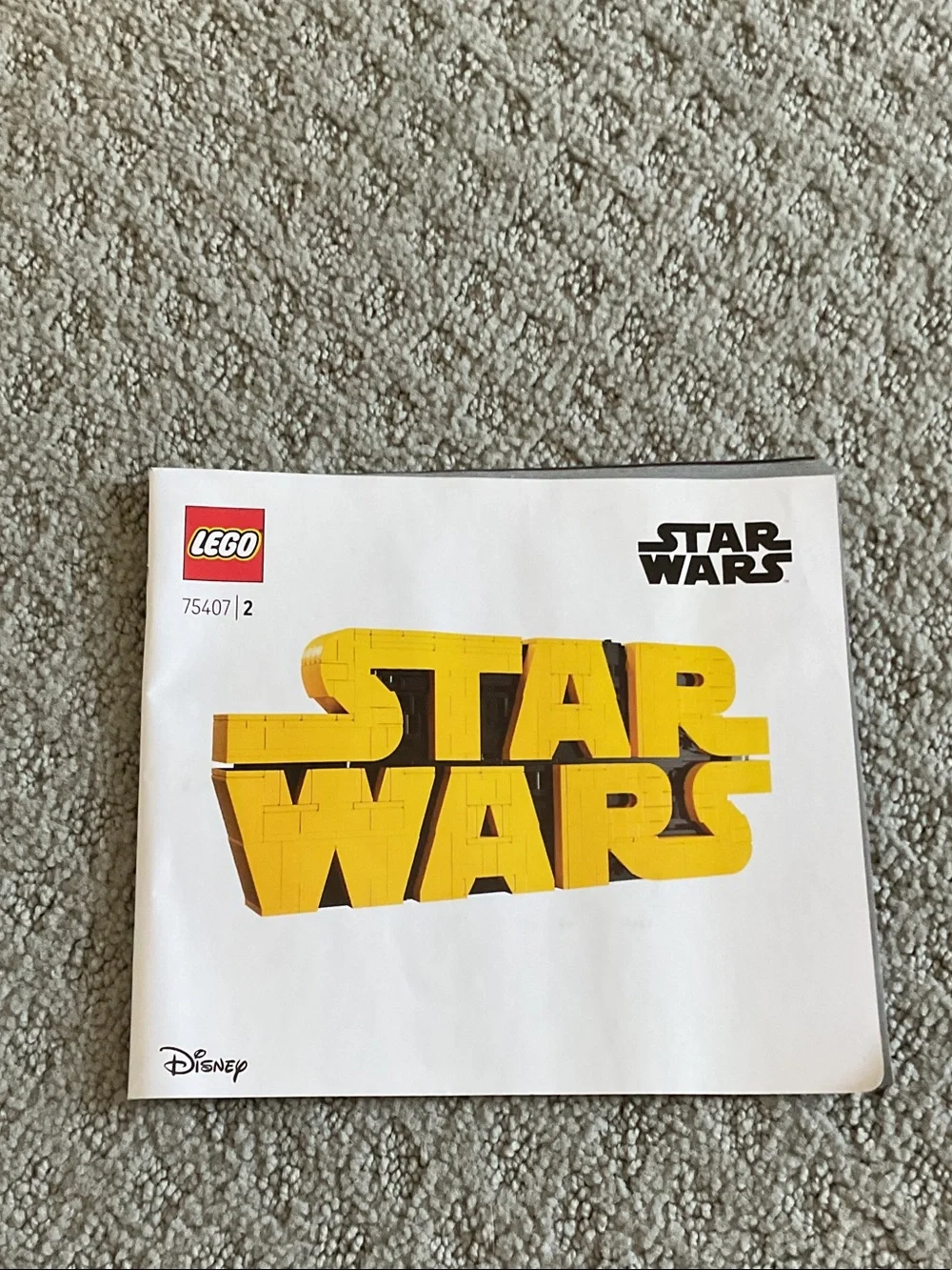 Lego Star Wars Yellow Logo Display